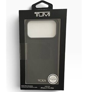 TUMI iPhone 17 Pro Max MagSafe Case Textured Ballistic Design Black NIB
